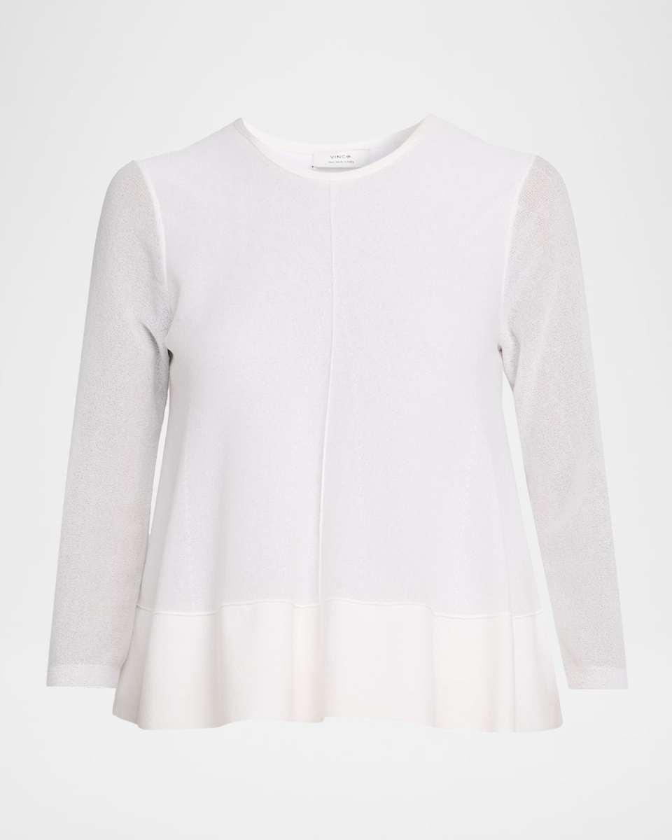A-Line Three-Quarter Sleeve Top